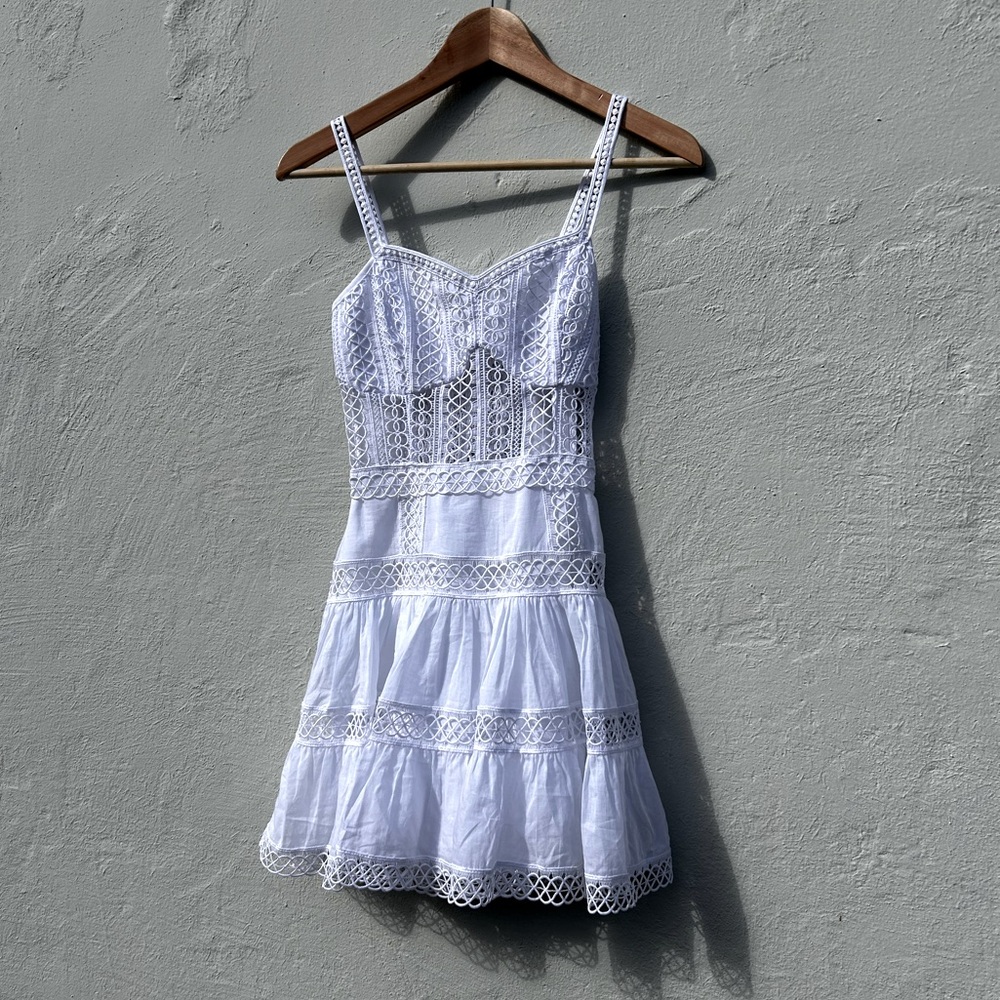 Charo Ruiz White Lace Dress